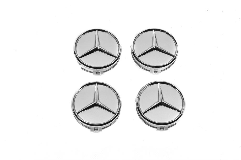 Mercedes-Benz Felgendeckel 70/75 mm mit Ring (4 Stk, grau) Foto 5