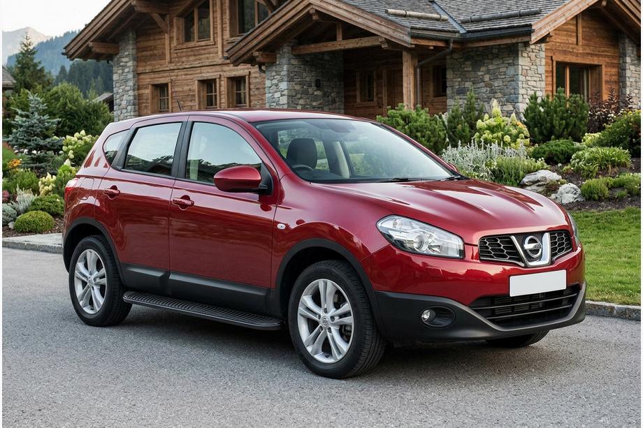 Nissan Qashqai 2010-2014 Seitenschweller Tayga Black (2 Stk., Aluminium) Image