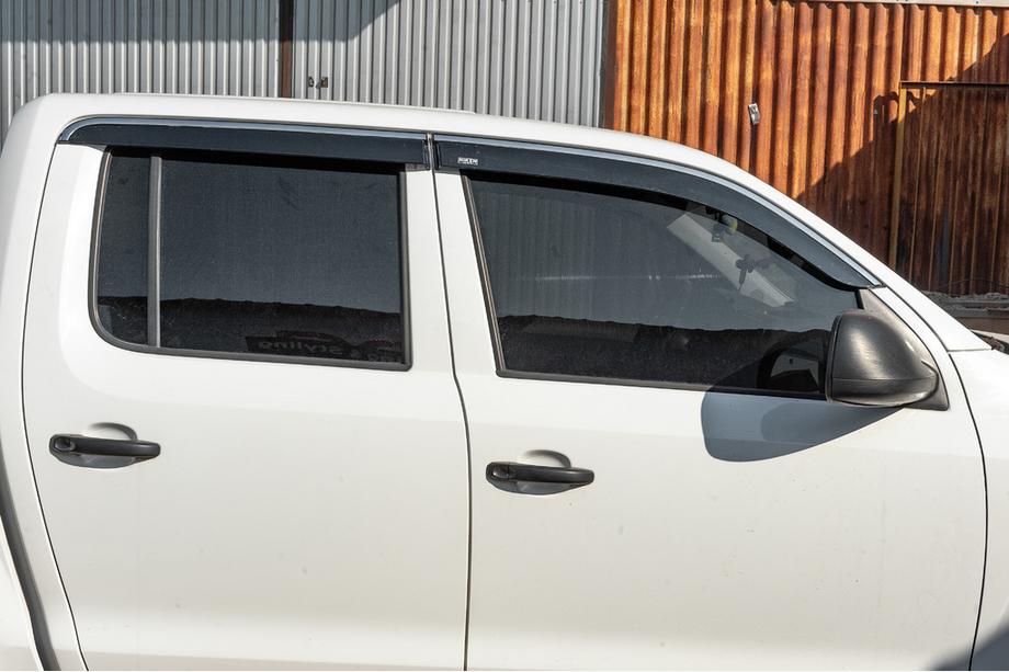 Volkswagen Amarok 2010-2022 Windabweiser mit Chromleiste (4 Stk, Niken) Image