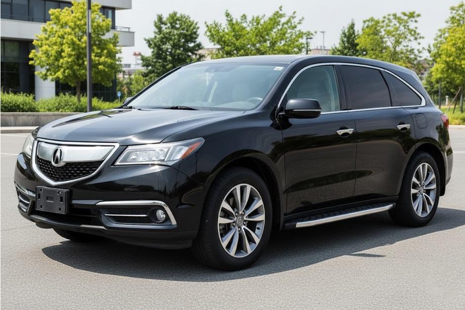 Acura MDX 2013-2020 Seitenschweller BlackLine (2 Stk., Aluminium) Image