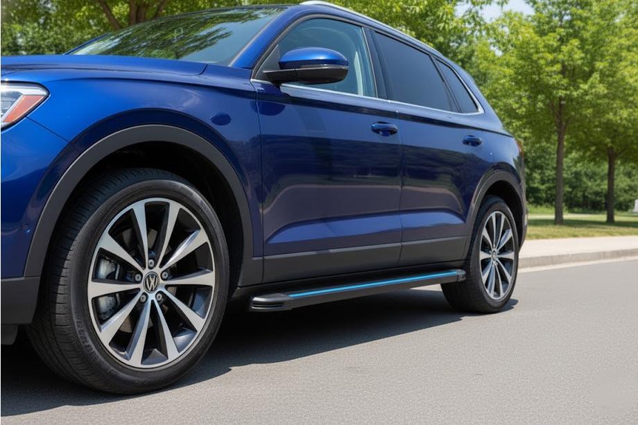 Acura MDX 2013-2020 Seitenschweller Maya Blue (2 Stk., Aluminium) Image
