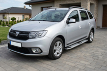 Dacia Logan MCV 2013-2020 Seitenschweller Mevsim Grey (2 Stk., Aluminium) Foto 1