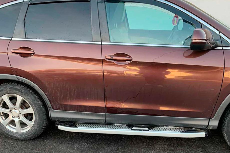 Honda CRV 2012-2016 Seitenschweller Mevsim Grey (2 Stk., Aluminium) Image
