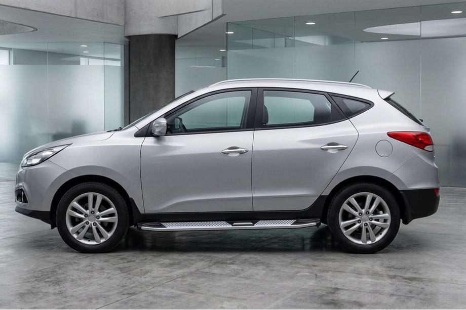 Hyundai IX-35 2010-2015 Seitenschweller Mevsim Grey (2 Stk., Aluminium) Image
