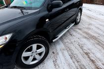 Hyundai Santa Fe 2 2006-2012 Seitenschweller Mevsim Grey (2 Stk., Aluminium) Foto 1