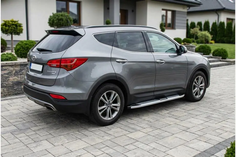 Hyundai Santa Fe 3 2012-2018 Seitenschweller Mevsim Grey (2 Stk., Aluminium) Image