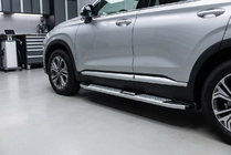 Hyundai Santa Fe 4 2018-2023 Seitenschweller Mevsim Grey (2 Stk., Aluminium) Foto 1