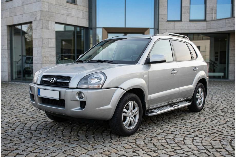 Hyundai Tucson JM 2004- Seitenschweller Mevsim Grey (2 Stk., Aluminium) Image