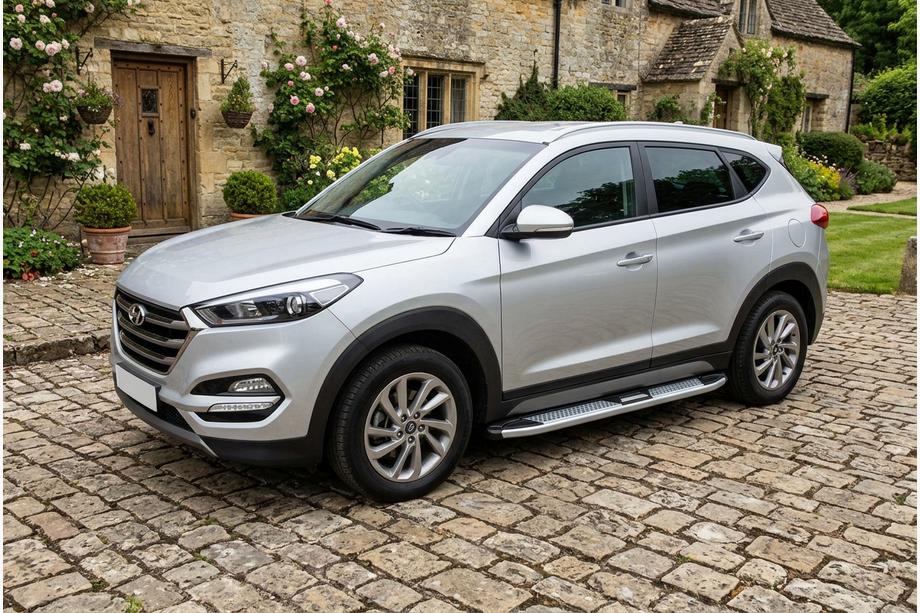 Hyundai Tucson TL 2016-2021 Seitenschweller Mevsim Grey (2 Stk., Aluminium) Image