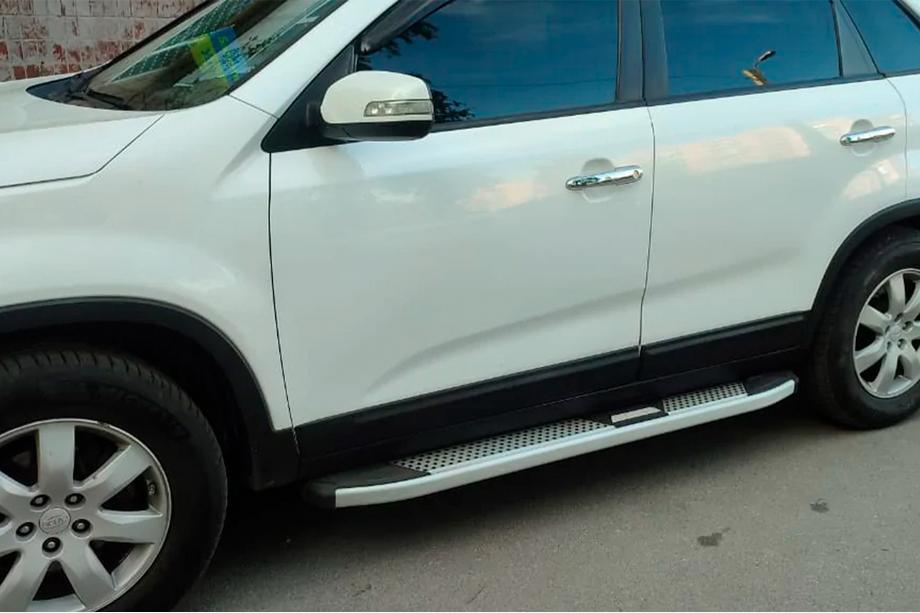 Kia Sorento II XM 2009-2014 Seitenschweller Mevsim Grey (2 Stk., Aluminium) 2013-2016 Image