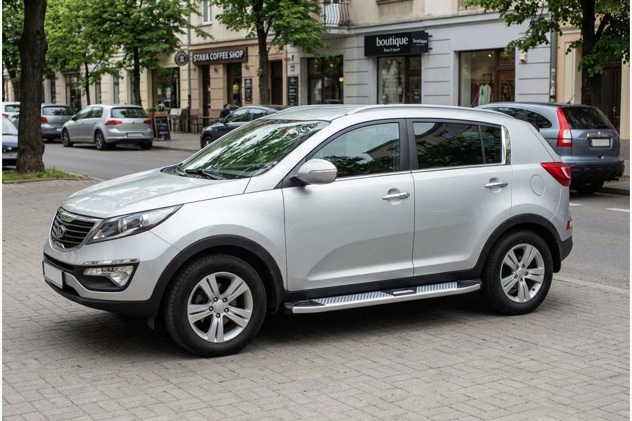 Kia Sportage 2010-2015 Seitenschweller Mevsim Grey (2 Stk., Aluminium) Foto 1
