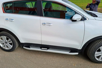 Kia Sportage 2015-2021 Seitenschweller Mevsim Grey (2 Stk., Aluminium) Foto 6