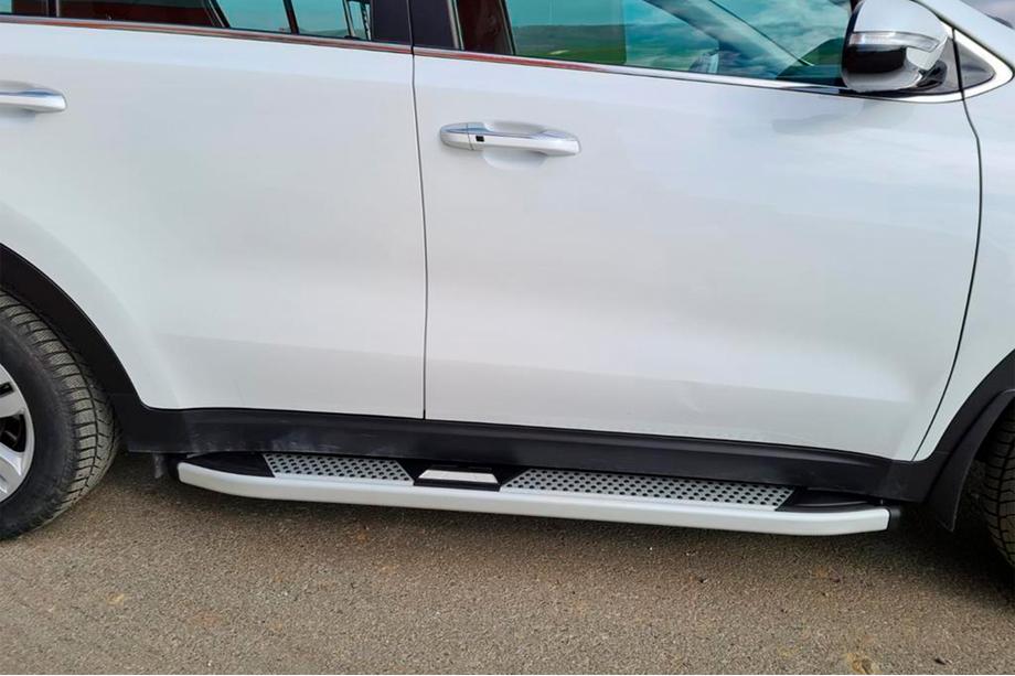 Kia Sportage 2015-2021 Seitenschweller Mevsim Grey (2 Stk., Aluminium) Image