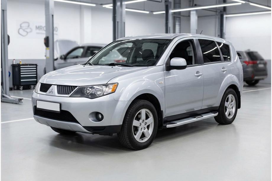 Mitsubishi Outlander 2006-2012 Seitenschweller Mevsim Grey (2 Stk., Aluminium) Image