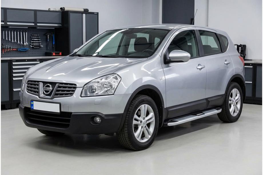 Nissan Qashqai 2007-2010 Seitenschweller Mevsim Grey (2 Stk., Aluminium) Image