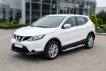 Nissan Qashqai 2014-2021 Seitenschweller Mevsim Grey (2 Stk., Aluminium) Foto 1