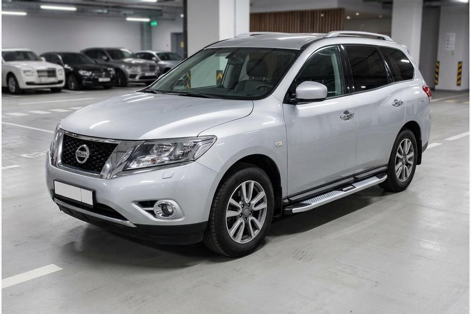 Nissan Pathfinder R52 2012-2021 Seitenschweller Mevsim Grey (2 Stk., Aluminium) Image