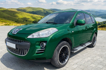 Peugeot 4007 2007-2013 Seitenschweller Mevsim Grey (2 Stk., Aluminium) Foto 1