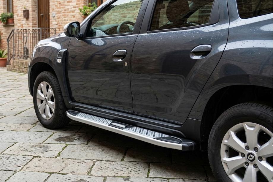 Renault Duster 2018-2024 Seitenschweller Mevsim Grey (2 Stk., Aluminium) Image