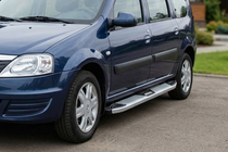 Renault Logan MCV 2005-2013 Seitenschweller Mevsim Grey (2 Stk., Aluminium) Foto 3
