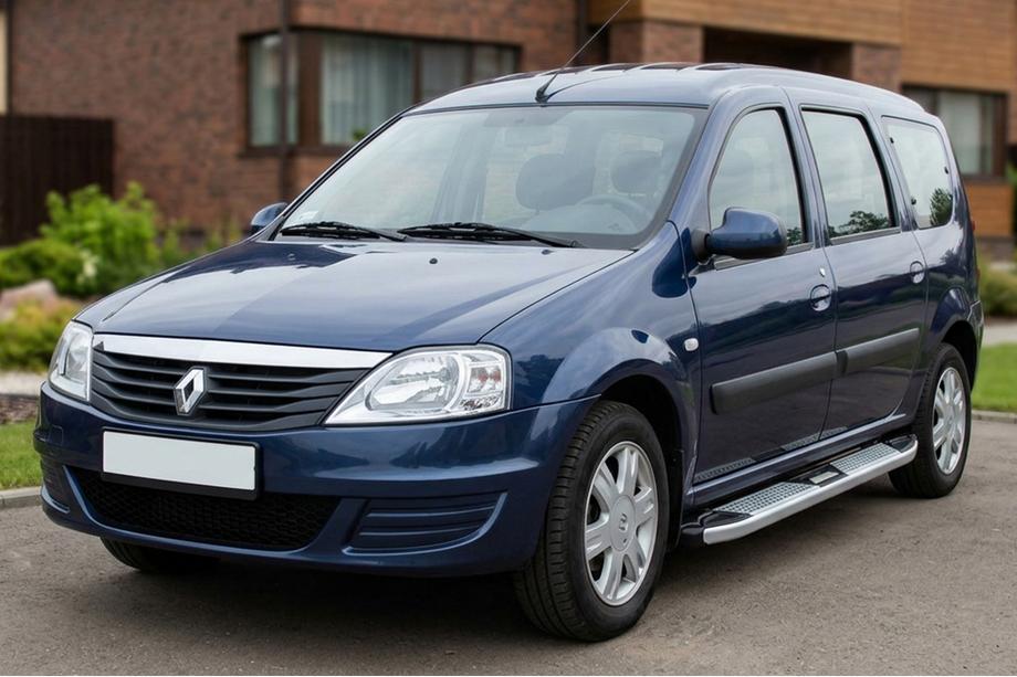 Renault Logan MCV 2005-2013 Seitenschweller Mevsim Grey (2 Stk., Aluminium) Image