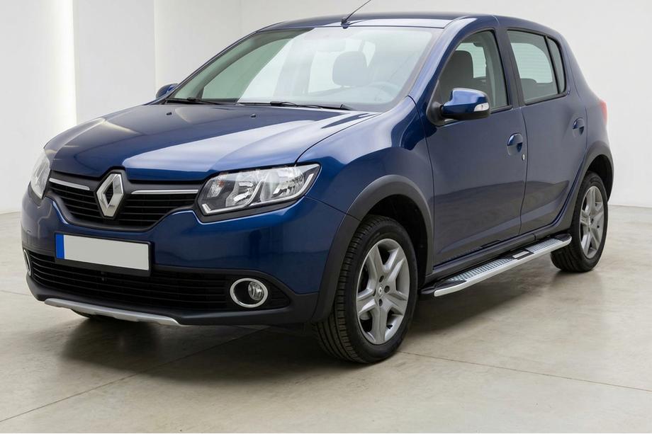 Renault Sandero 2013-2022 Seitenschweller Mevsim Grey (2 Stk., Aluminium) Image
