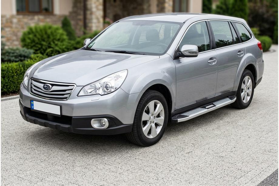 Subaru Outback 2009-2014 Seitenschweller Mevsim Grey (2 Stk., Aluminium) Image