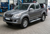 Toyota Hilux 2006-2015 Seitenschweller Mevsim Grey (2 Stk., Aluminium) Foto 1