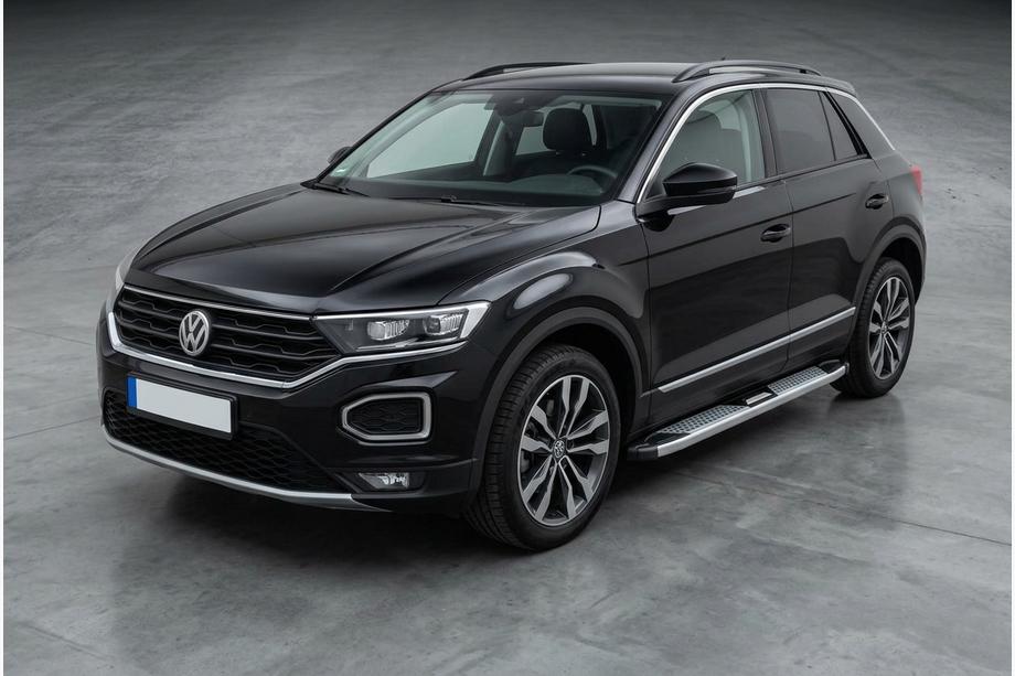 Volkswagen T-Roc 2017-2025 Seitenschweller Mevsim Grey (2 Stk., Aluminium) Image