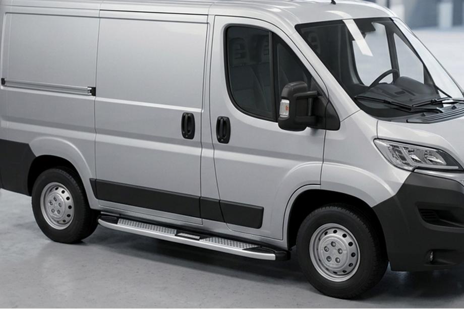 Citroen Jumper 2007-2025 Seitenschweller Mevsim Grey (2 Stk., Aluminium) Nur für kurzen Radstand Image