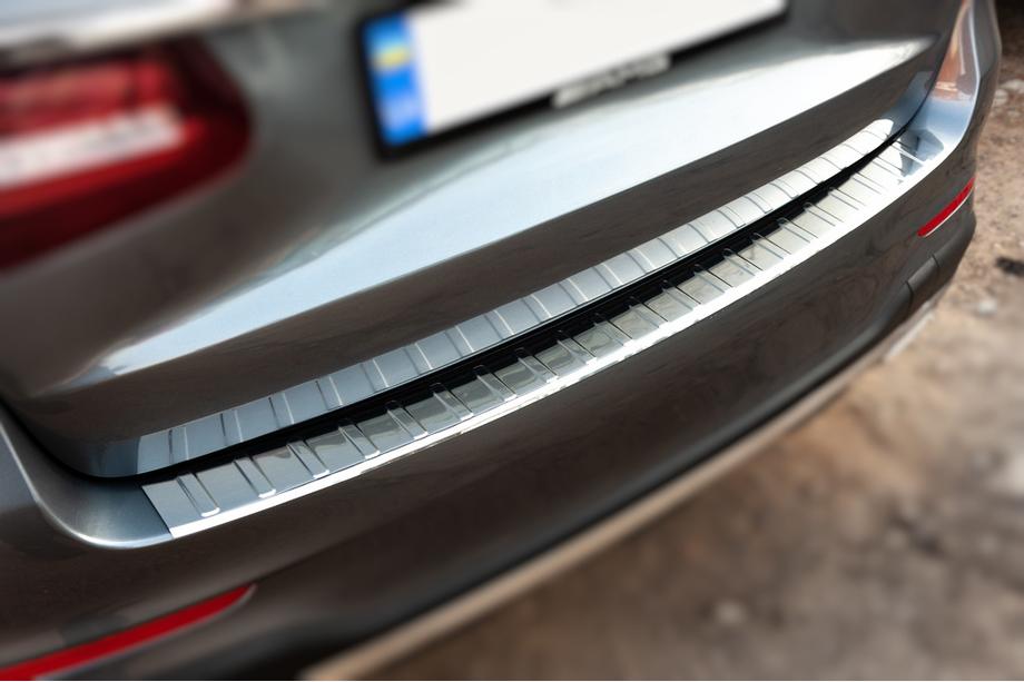Mercedes GLC X253 2015-2022 Heckstoßstangenschutz Carmos (2015-2019, Edelstahl) Image