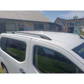 Dachreling OmsaLine Solid (2 Stk, schwarz) Peugeot Partner/Rifter 2019- Foto 1