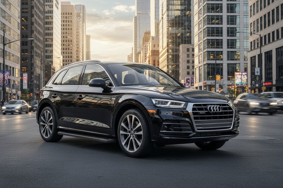 Audi Q5 2017-2025 Trittbretter Allmond Black (2 Stk., Aluminium) Image