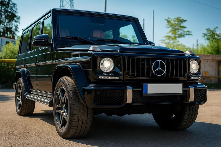 Mercedes G class W463 1990-2018 Frontgrill (GT Panamericana, ohne Chrom) Komplett Weiss Foto 3