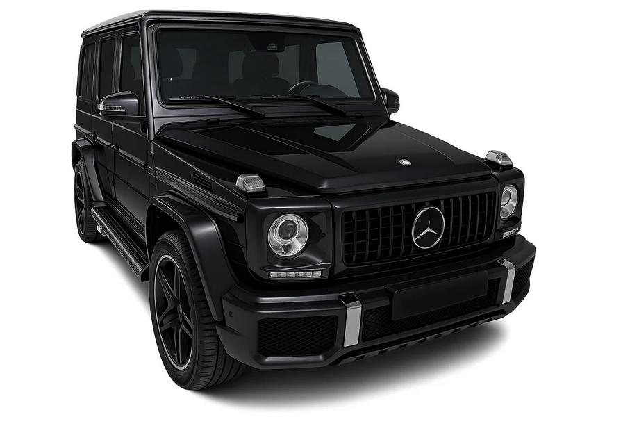 Mercedes G class W463 1990-2018 Frontgrill (GT Panamericana, ohne Chrom) Komplett Weiss Foto 4