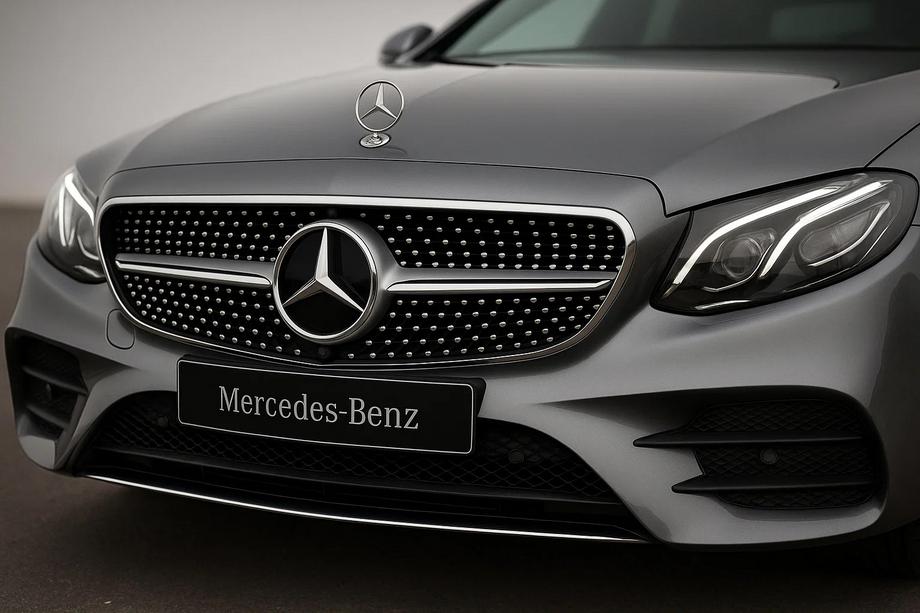 Mercedes E-class W213 2016-2023 Frontgrill Diamond Silber (für Avantgarde/AMG-Line/E43 AMG/E53 AMG 2016-2020) Ohne Kameravorbereitung Image