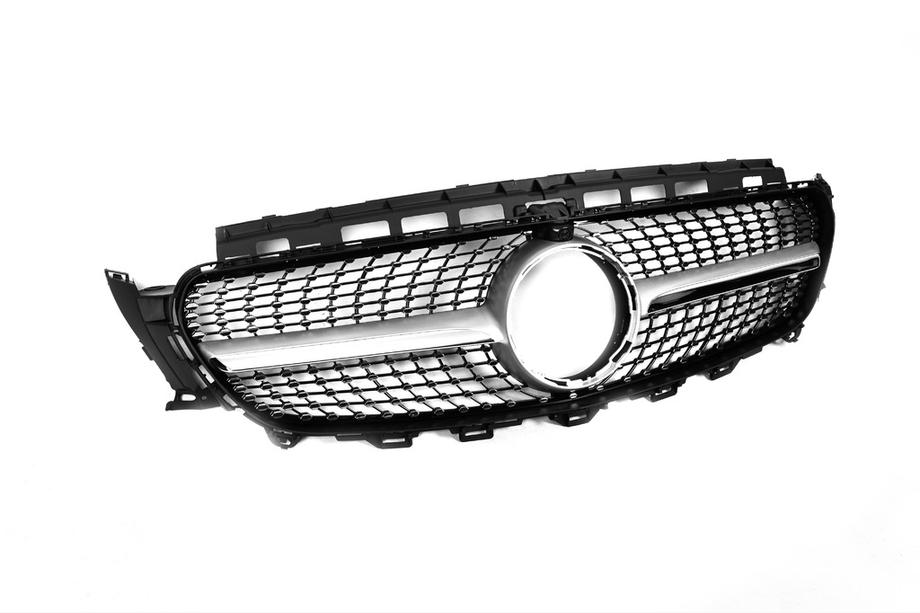 Mercedes E-class W213 2016-2023 Frontgrill Diamond Silber (für Avantgarde/AMG-Line/E43 AMG/E53 AMG 2016-2020) Foto 4