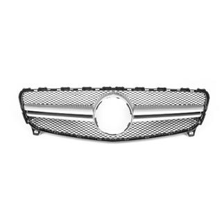 Frontgrill AMG Silber (2015-2018) Mercedes A-сlass W176 2012-2018 Foto 2