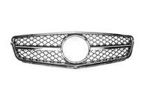Mercedes C-class W204 2007-2015 Frontgrill AMG Silber Foto 2