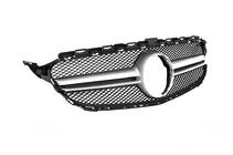 Mercedes C-class W205 2014-2021 Frontgrill AMG Silber (für Avantgarde/AMG-Line/C43 AMG) Foto 9