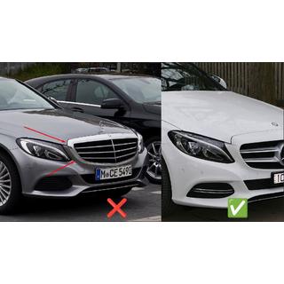 Frontgrill AMG Silber (für Avantgarde/AMG-Line/C43 AMG) Foto 4
