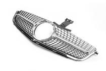 Mercedes C-class W204 2007-2015 Frontgrill Diamond Silber (für C63) Foto 3