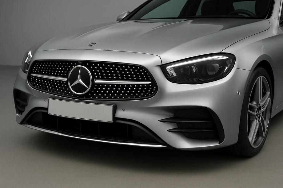 Mercedes E-class W213 2016-2023 Frontgrill Diamond Silber (AMG Line, 2020+) Image