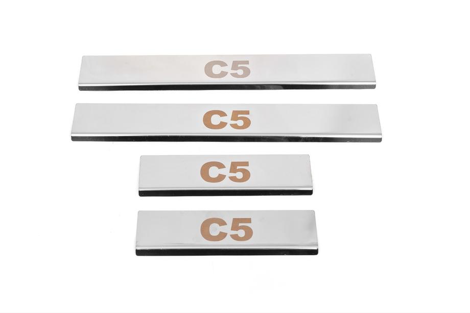 Citroen C-5 2008-2017 Einstiegsleisten Carmos V1 (4 Stk, Edelstahl) Image