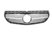 Mercedes B-class W246 2011-2018 Frontgrill Diamond Silber (2015-2018) Foto 2