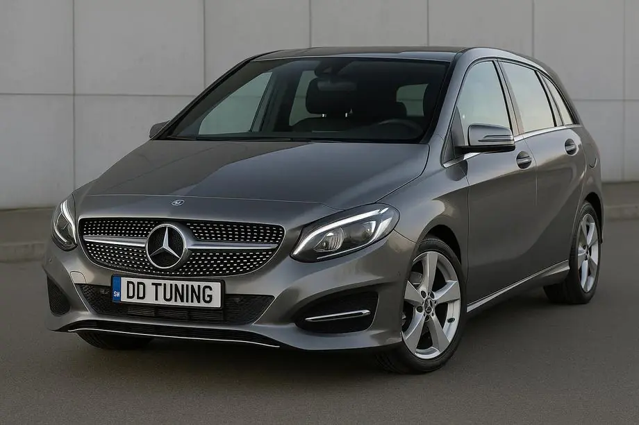 Mercedes B-class W246 2011-2018 Frontgrill Diamond Silber (2015-2018) Image