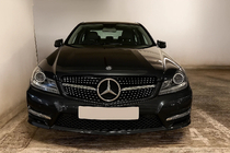 Mercedes C-class W204 2007-2015 Frontgrill Diamond Silber Foto 3