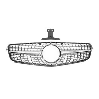 Frontgrill Diamond Silber Mercedes C-class W204 2007-2015 Foto 2