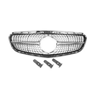 Frontgrill Diamond Silber (für Avantgarde und AMG-Line, 2013-2016) Mercedes E-сlass W212 2009-2016 Foto 2
