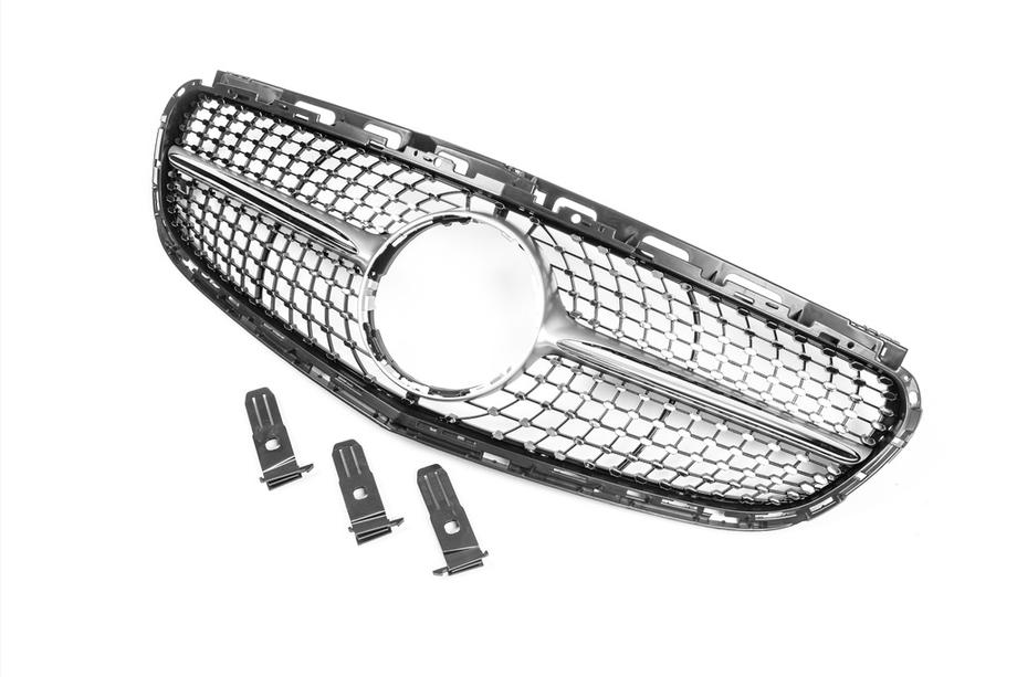Mercedes E-class W212 2009-2016 Frontgrill Diamond Silber (für Avantgarde und AMG-Line, 2013-2016) Foto 8